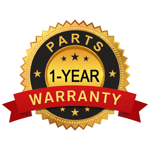 1-year manufacturer warranty on parts